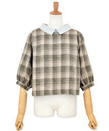 flower | jelly check top ～ジェリーチェックトップ(Tシャツ/カットソー)