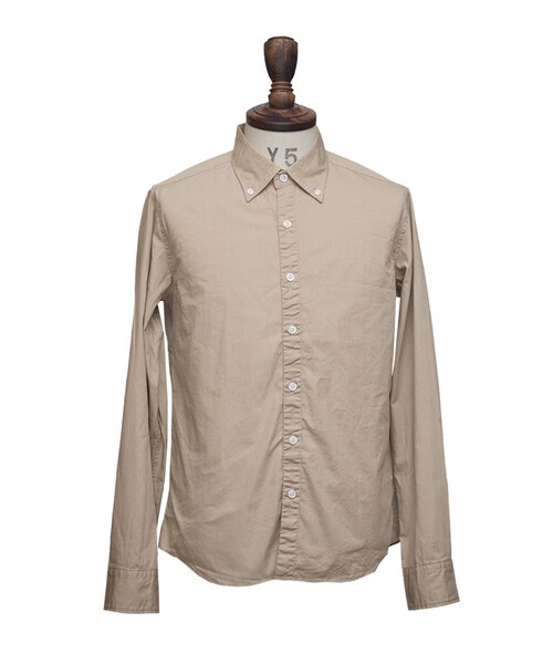 Audience（オーディエンス）の「国産ブロード/オックスフォードシャーリングボタンダウン長袖シャツ （シャツ/ブラウス・レディース・ベージュ/ブラック系その他/ブルー系その他/グレイッシュブルー/ブルー系/グレー/ネイビー系1/ネイビー系2/ネイビー系3/ドット/ホワイト系1/ピンク/サックスブルー系1/サックスブルー系2/ホワイト系2/ホワイト系3・S/L/M/XL）」の7枚目の写真