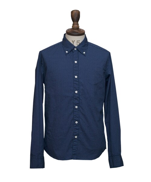 Audience（オーディエンス）の「国産ブロード/オックスフォードシャーリングボタンダウン長袖シャツ （シャツ/ブラウス・レディース・ベージュ/ブラック系その他/ブルー系その他/グレイッシュブルー/ブルー系/グレー/ネイビー系1/ネイビー系2/ネイビー系3/ドット/ホワイト系1/ピンク/サックスブルー系1/サックスブルー系2/ホワイト系2/ホワイト系3・S/L/M/XL）」の16枚目の写真