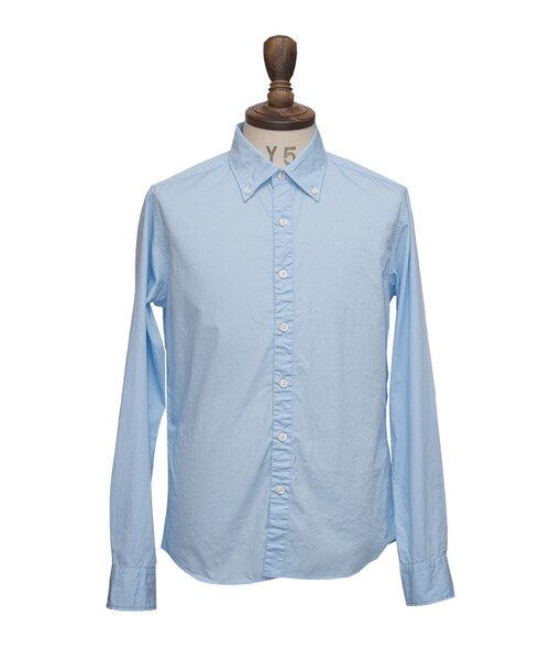 Audience（オーディエンス）の「国産ブロード/オックスフォードシャーリングボタンダウン長袖シャツ （シャツ/ブラウス・レディース・ベージュ/ブラック系その他/ブルー系その他/グレイッシュブルー/ブルー系/グレー/ネイビー系1/ネイビー系2/ネイビー系3/ドット/ホワイト系1/ピンク/サックスブルー系1/サックスブルー系2/ホワイト系2/ホワイト系3・S/L/M/XL）」の12枚目の写真