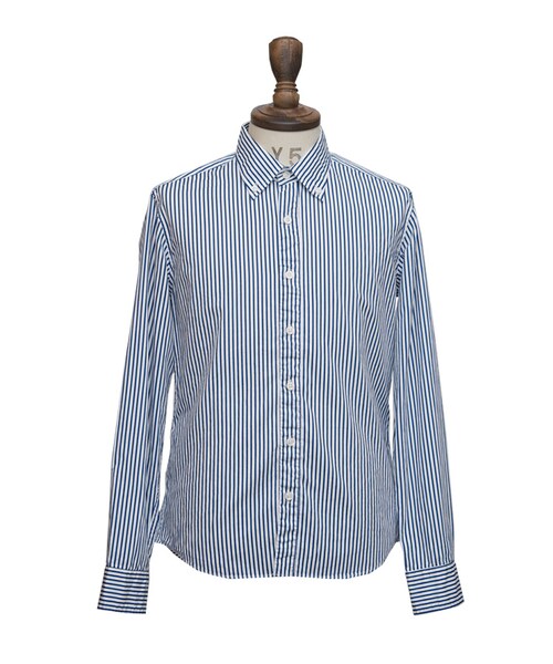 Audience（オーディエンス）の「国産ブロード/オックスフォードシャーリングボタンダウン長袖シャツ （シャツ/ブラウス・レディース・ベージュ/ブラック系その他/ブルー系その他/グレイッシュブルー/ブルー系/グレー/ネイビー系1/ネイビー系2/ネイビー系3/ドット/ホワイト系1/ピンク/サックスブルー系1/サックスブルー系2/ホワイト系2/ホワイト系3・S/L/M/XL）」の14枚目の写真