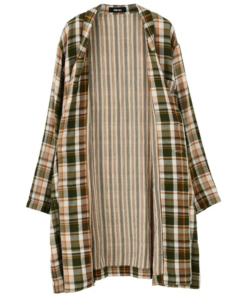 Ne-net(ネネット)の「ダブルドビー / コート(ジャケット/アウター・レディース・green/blue・02)」の4枚目の写真