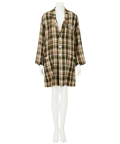 Ne-net(ネネット)の「ダブルドビー / コート(ジャケット/アウター・レディース・green/blue・02)」の5枚目の写真