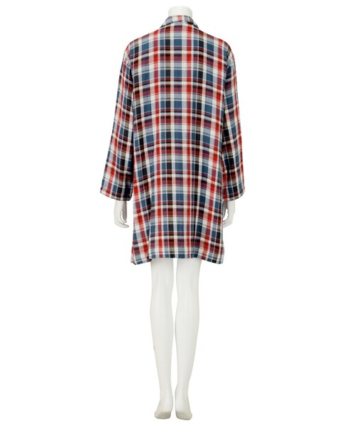 Ne-net(ネネット)の「ダブルドビー / コート(ジャケット/アウター・レディース・green/blue・02)」の6枚目の写真