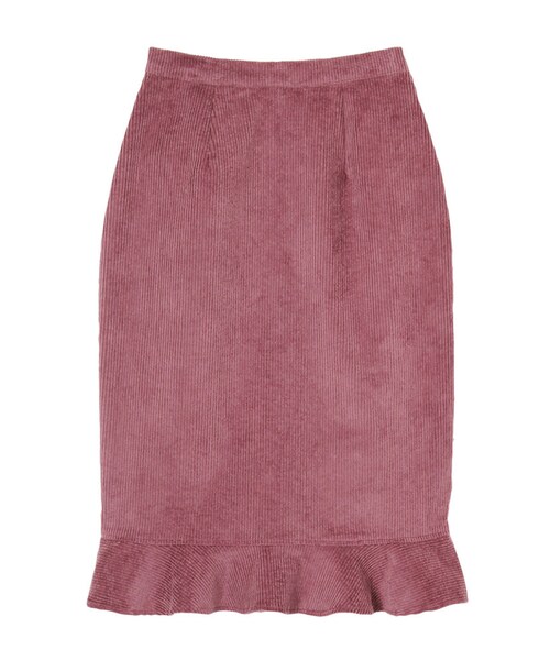 merry jenny（メリージェニー）の「コーデュロイフリルタイトスカート（スカート・レディース・ブラック/ピンク・S/M）」の10枚目の写真
