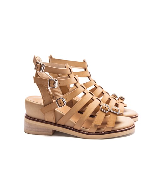 LOVFEE（ラッフィ）の「時尚渡假風編織羅馬涼鞋（その他・レディース・黑/棕・36/37/38/39/40）」の2枚目の写真