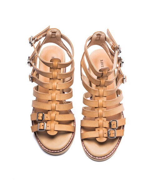 LOVFEE（ラッフィ）の「時尚渡假風編織羅馬涼鞋（その他・レディース・黑/棕・36/37/38/39/40）」の14枚目の写真