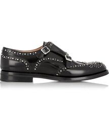 Church's | Church's Lana Met Monk-Strap Studded Leather Brogues(シューズ)