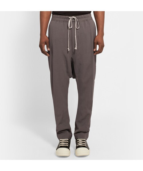 Rick Owens(リックオウエンス)の「Rick Owens Drop-Crotch Muslin Trousers(その他パンツ・メンズ・Gray・IT 46 (UK/US 30W)/IT 50 (UK/US 34W)/IT 52 (UK/US 36W)/IT 54 (UK/US 38W))」の3枚目の写真