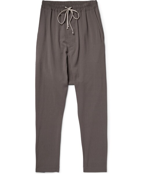 Rick Owens(リックオウエンス)の「Rick Owens Drop-Crotch Muslin Trousers(その他パンツ・メンズ・Gray・IT 46 (UK/US 30W)/IT 50 (UK/US 34W)/IT 52 (UK/US 36W)/IT 54 (UK/US 38W))」の1枚目の写真