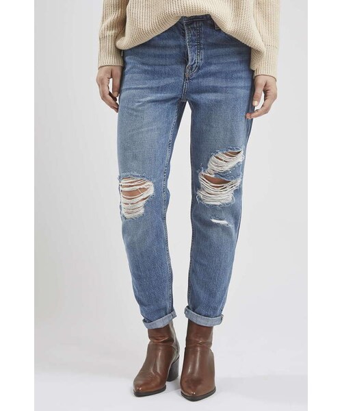 TOPSHOP（トップショップ）の「Moto blue ripped hayden jeans（デニムパンツ・レディース・Blue・W2430/W2432/W2434/W2530/W2532/W2534/W2630/W2632/W2634/W2830/W2832/W2834/W3030/W3032/W3034/W3230/W3232/W3234/W3430/W3432/W3434）」の3枚目の写真