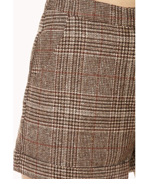 FOREVER 21（フォーエバー トゥエンティーワン）の「FOREVER 21 Crisp Plaid Shorts（その他パンツ・レディース・Brown・Large）」の7枚目の写真