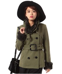 SPIRALGIRL | スタンドウール ジャケット(ジャケット/アウター)