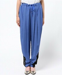 TOGA PULLA ジョーゼット裾レースパンツ TOGA PULLA（トーガ プルラ）の「TOGA PULLA ジョーゼット裾レース