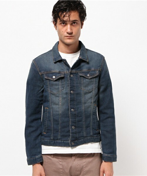 UNION STATION(ユニオンステーション)の「ストレッチデニムジャケット(デニムジャケット・メンズ・ネイビー・MEDIUM/LARGE/LL)」の2枚目の写真