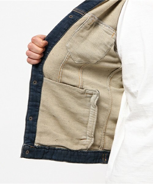 UNION STATION(ユニオンステーション)の「ストレッチデニムジャケット(デニムジャケット・メンズ・ネイビー・MEDIUM/LARGE/LL)」の11枚目の写真
