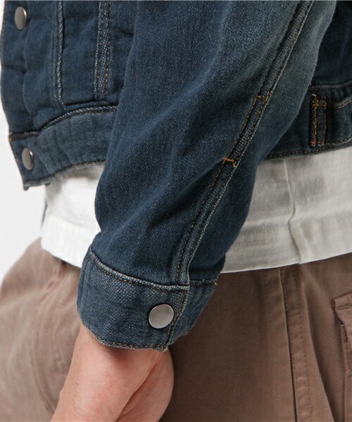 UNION STATION(ユニオンステーション)の「ストレッチデニムジャケット(デニムジャケット・メンズ・ネイビー・MEDIUM/LARGE/LL)」の6枚目の写真