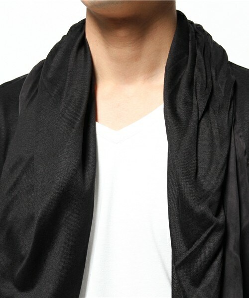 ato（アトウ）の「TE/PE天竺フーデッドカーディガン（カーディガン/ボレロ・メンズ・ブラック/グレー/ネイビー・46/48）」の7枚目の写真