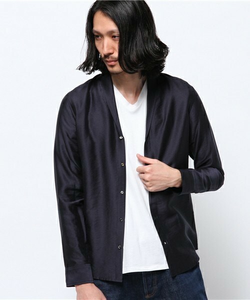 ato（アトウ）の「ドビーショールカラーシャツ（シャツ/ブラウス 