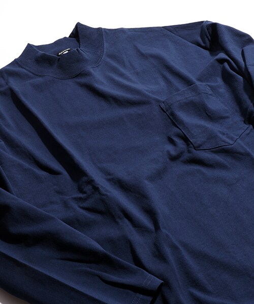 FREAK'S STORE（フリークスストア）の「米綿ピグメント MOCNECK PULLOVER（トップス・メンズ・ホワイト/ブラック/オリーブ/ネイビー・M/L）」の7枚目の写真