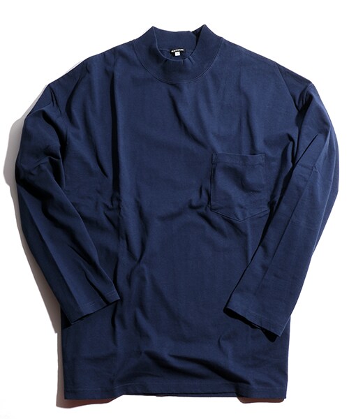 FREAK'S STORE（フリークスストア）の「米綿ピグメント MOCNECK PULLOVER（トップス・メンズ・ホワイト/ブラック/オリーブ/ネイビー・M/L）」の6枚目の写真