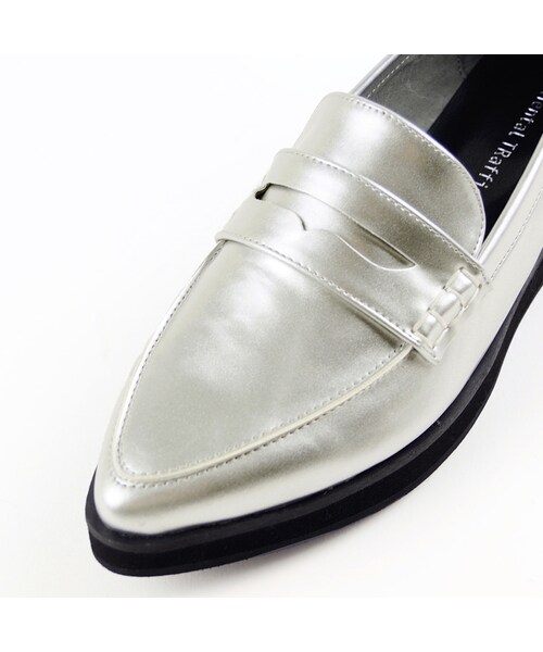 ORiental TRaffic（オリエンタルトラフィック）の「厚底ポインテッドローファー（シューズ・レディース・ブラック/レッド/シルバー・34/35/36/37/38/39/40/41/42）」の8枚目の写真