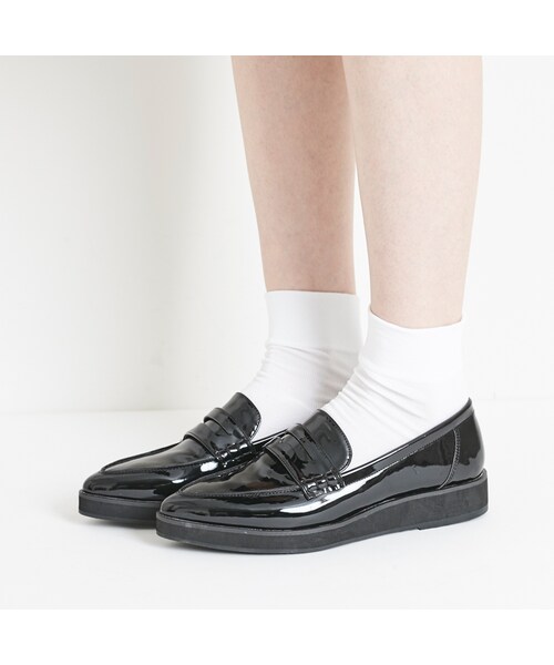 ORiental TRaffic（オリエンタルトラフィック）の「厚底ポインテッドローファー（シューズ・レディース・ブラック/レッド/シルバー・34/35/36/37/38/39/40/41/42）」の11枚目の写真