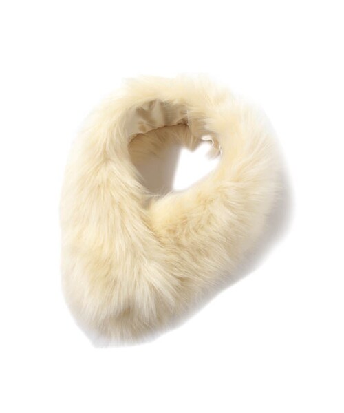 31 Sons de mode（トランテアン　ソン　ドゥ　モード）の「エコファーティペット（ファッション雑貨・レディース・ブラウン系/ブラック/オフホワイト・フリー）」の2枚目の写真