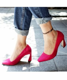 DHOLIC | スエード調ポインテッドトゥヒールシューズ(パンプス)