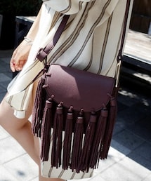 DHOLIC | ディープカラータッセルポシェット(ショルダーバッグ)