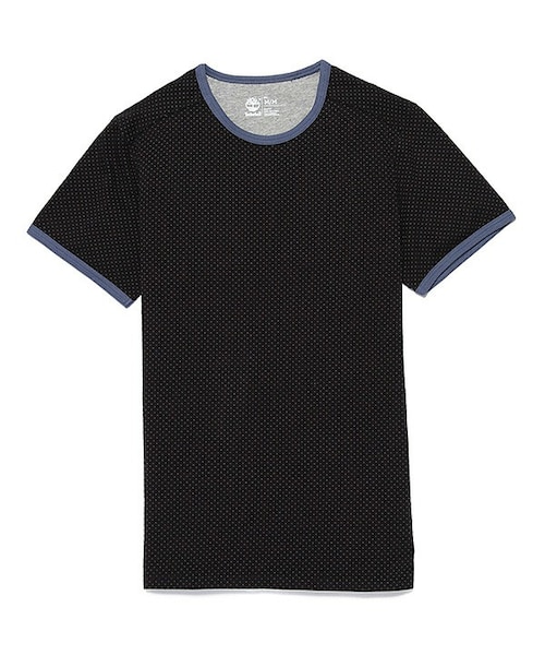 Timberland(ティンバーランド)の「半袖 ケネベックリバー ジャカード ティーシャツ(Tシャツ/カットソー・メンズ・001ブラック/052ミディアムグレーヘザー・XS/S/M/L/XL/XXL)」の1枚目の写真