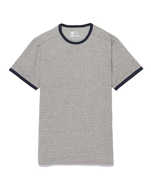 Timberland(ティンバーランド)の「半袖 ケネベックリバー ジャカード ティーシャツ(Tシャツ/カットソー・メンズ・001ブラック/052ミディアムグレーヘザー・XS/S/M/L/XL/XXL)」の2枚目の写真