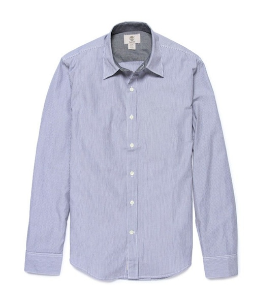 Timberland（ティンバーランド）の「長袖　パーカーリバー　ポプリンシャツ（シャツ/ブラウス・メンズ・876レッドダリア/019ブラックアイリス・XS/S/M/L/XL/XXL）」の2枚目の写真