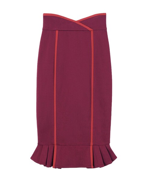 PAMEO POSE（パメオポーズ）の「ROBSTER TAIL SKIRT（スカート・レディース・アイボリー/レッド/ブラック・S/M）」の3枚目の写真