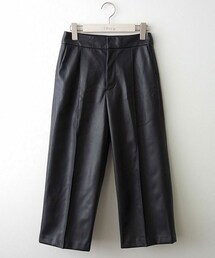AULA | AULA　レザークロップトパンツ(その他パンツ)