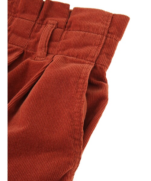 w closet（ダブルクローゼット）の「16Wコーデュロイタックスカート（スカート・レディース・L.グレー/キャメル/D.オレンジ/ブラック・FREE）」の9枚目の写真