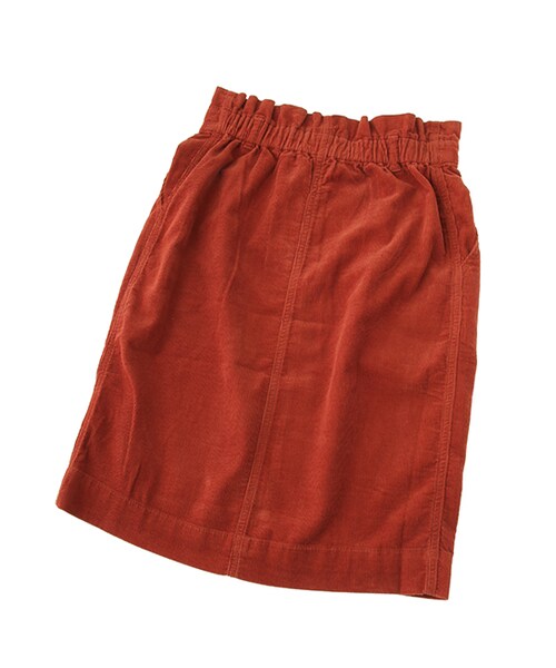 w closet（ダブルクローゼット）の「16Wコーデュロイタックスカート（スカート・レディース・L.グレー/キャメル/D.オレンジ/ブラック・FREE）」の11枚目の写真