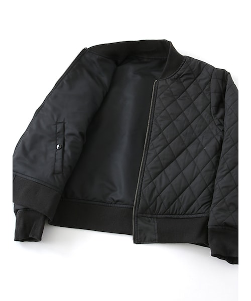 w closet（ダブルクローゼット）の「【予約】中綿入りリバーシブルMA-1（ジャケット/アウター・レディース・カーキ/ブラック・FREE）」の9枚目の写真