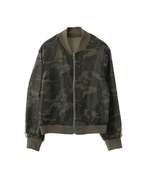 w closet（ダブルクローゼット）の「リバーシブルMA-1（ジャケット/アウター・レディース・カーキ/ブラック・FREE）」の11枚目の写真