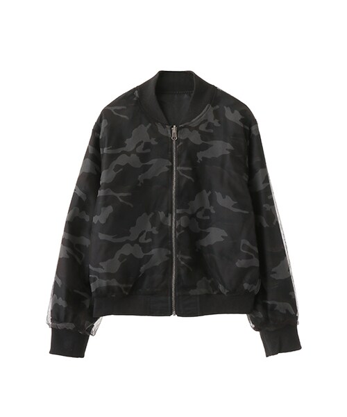 w closet（ダブルクローゼット）の「リバーシブルMA-1（ジャケット/アウター・レディース・カーキ/ブラック・FREE）」の12枚目の写真