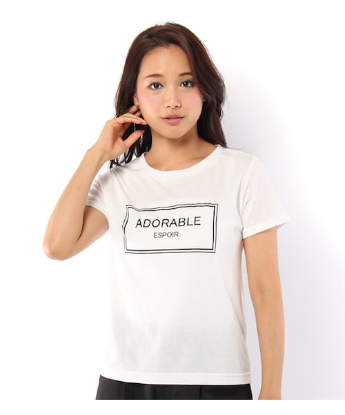 mysty woman（ミスティウーマン）の「ニットソーロングカーディガン×ロゴTシャツセット（その他・レディース・グレー/ネイビー/サックス）」の11枚目の写真