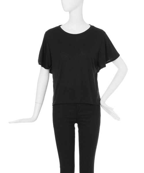 MURUA（ムルーア）の「【CASUAL】アシメフレアスリーブトップス（トップス・レディース・ホワイト/ブラック/カーキ・F）」の2枚目の写真