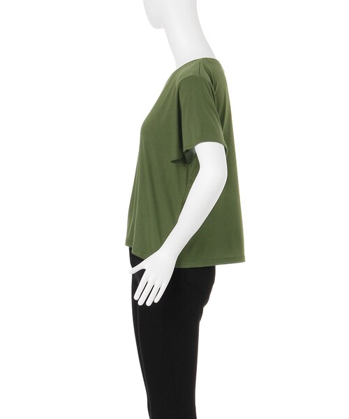 MURUA（ムルーア）の「【CASUAL】アシメフレアスリーブトップス（トップス・レディース・ホワイト/ブラック/カーキ・F）」の5枚目の写真