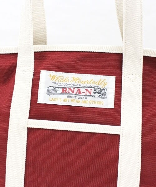 RNA-N(アールエヌエーエヌ)の「<予約>NオリジナルキャンバストートS(バッグ・レディース・ホワイト/グレー/ブラック/レッド・F)」の7枚目の写真