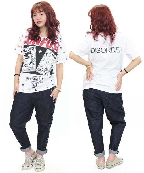 RNA（アールエヌエー）の「サドルステッチテーパードパンツ（パンツ・レディース・ブラックデニム/ブルーデニム・S/M）」の2枚目の写真