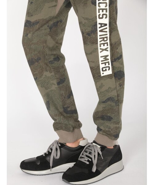 AVIREX(アヴィレックス)の「AVI-FORTY HEAVY SWEA(パンツ・メンズ・BLACK/CAMO・M/L/XL)」の8枚目の写真