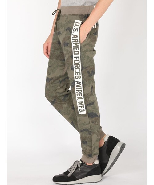 AVIREX(アヴィレックス)の「AVI-FORTY HEAVY SWEA(パンツ・メンズ・BLACK/CAMO・M/L/XL)」の4枚目の写真