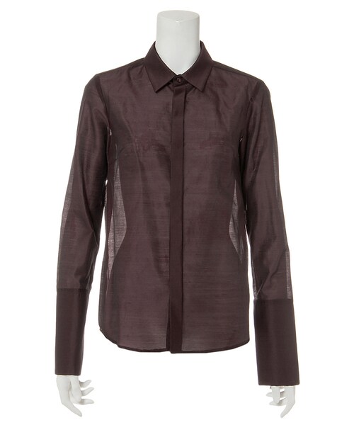 G.V.G.V.(ジーヴィージーヴィー)の「CAMILAYERED SHIRT(トップス・レディース・BGD/BLACK/GREY・36/34)」の6枚目の写真