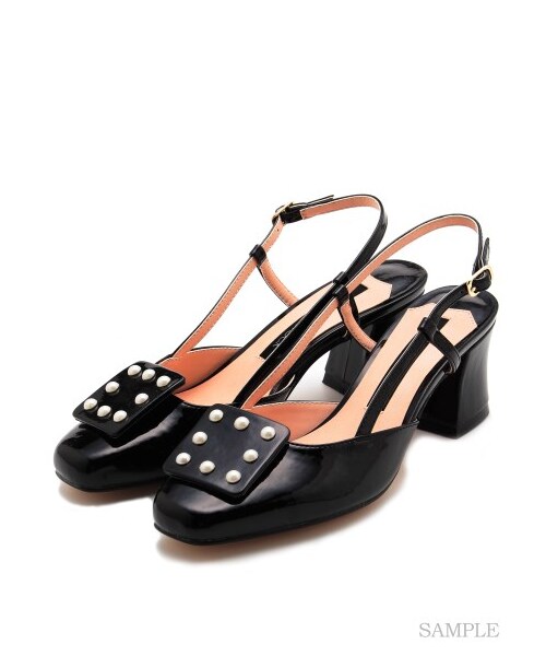 LILY BROWN（リリーブラウン）の「[L.B CANDY STOCK]2wayバックストラップサンダル（サンダル・レディース・PPL/BLK・S/M/L）」の8枚目の写真