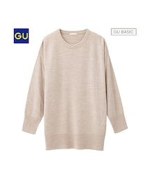 GU | （GU）ボリュームニットチュニック（長袖）Ｂ(トップス)